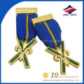Wholesale finely processed custom metal military medal ribbon